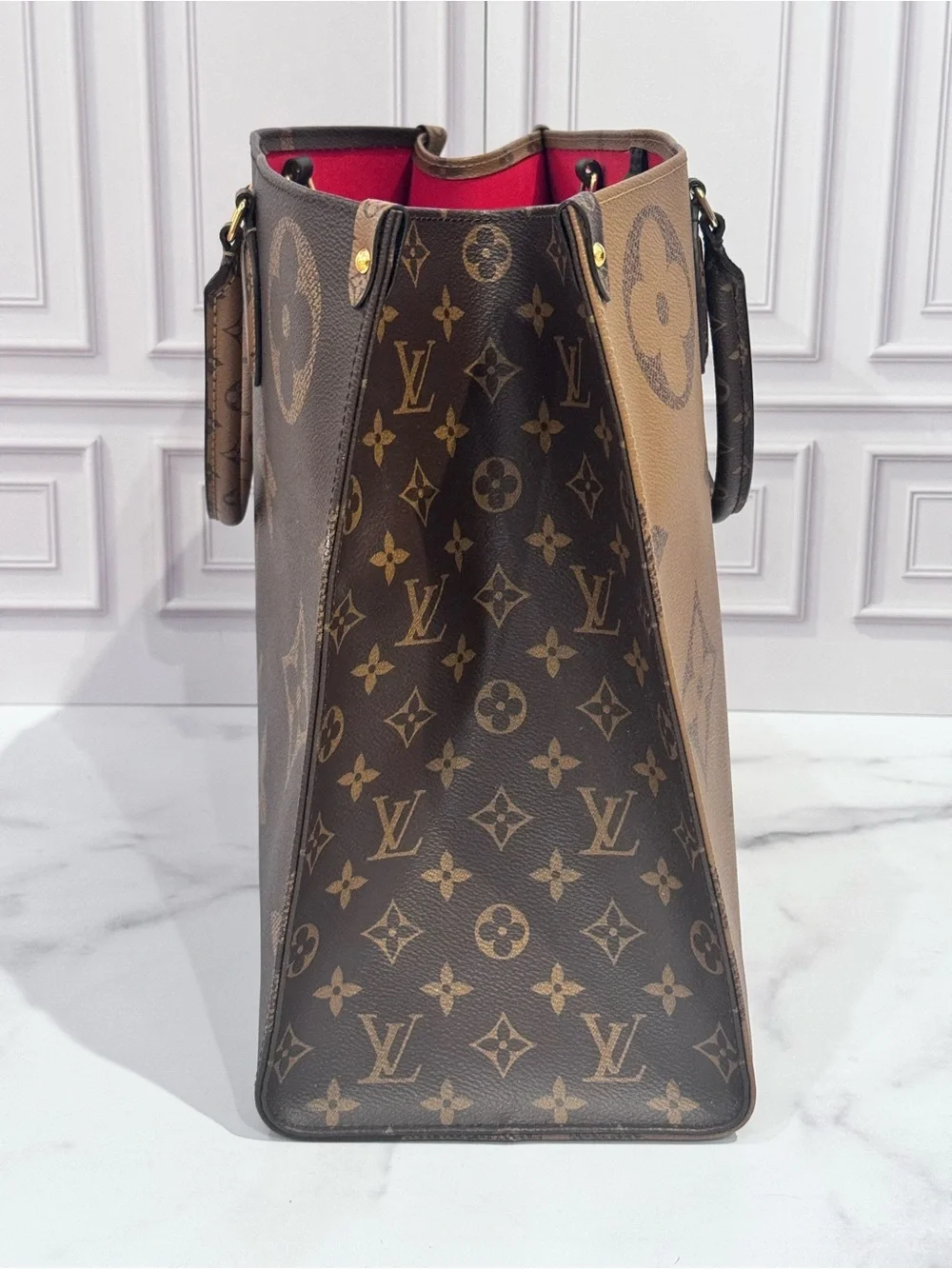 Authentic Louis Vuitton LV Monogram Logo OnTheGo GM Tote Shoulder Bag Handbag